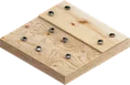 Wood with hard nails