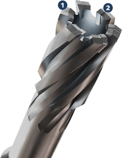 Bosch Spider WOG annular cutter with spiral flute.