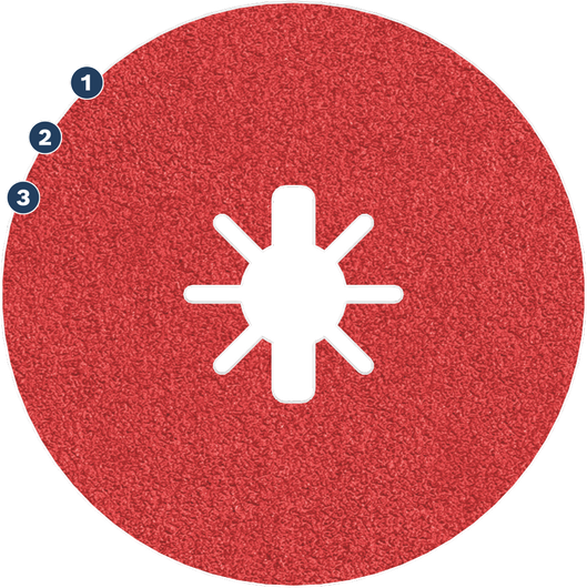 Bosch Spider WOG fiber sanding disc for grinders.