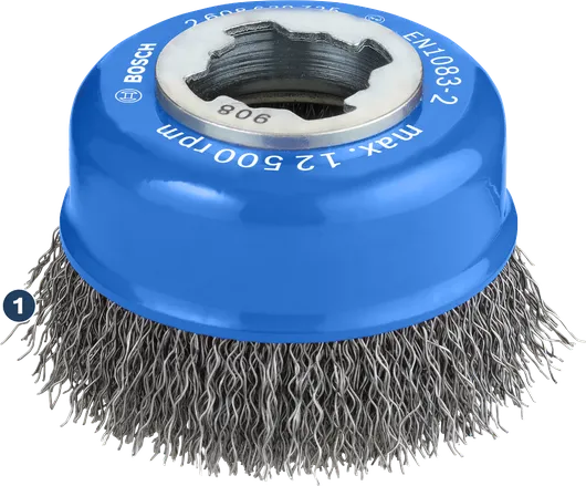 Bosch PRO Metal clean X-Lock Cup Brush 75 mm for grinders.