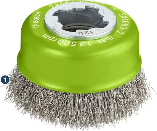 Bosch PRO Stainless Steel clean X-Lock Cup Brush 75mm.
