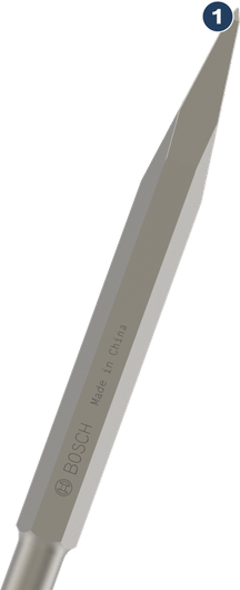 Bosch PRO HEX 17-4C pointed chisel, 280 mm.