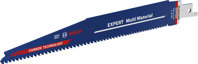 Bosch Expert Multi Material saw blade with carbide technology.