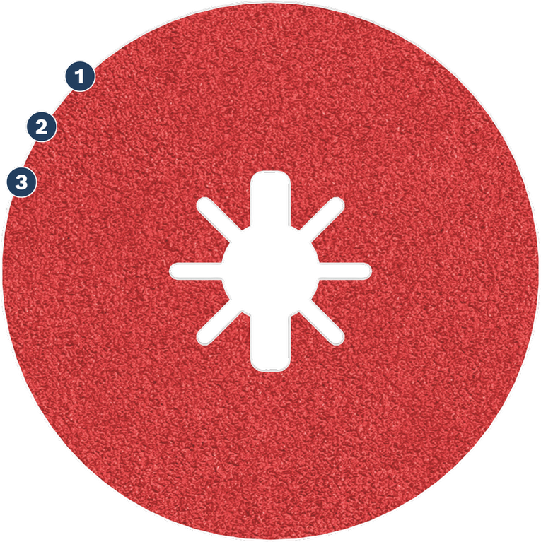 Bosch Spider WOG fiber sanding disc for grinders.