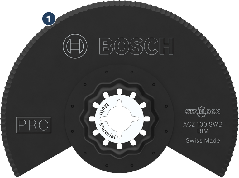 Bosch PRO ACZ 100 SWB multitool blade, 100 mm.