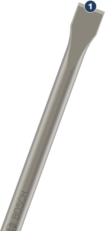 Bosch flat chisel for demolition and masonry work.