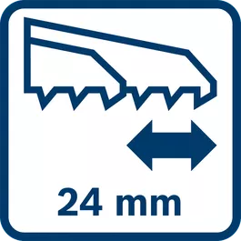 Stroke length 24 mm 