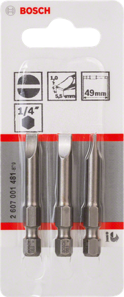 Screwdriver bit Extra Hard Bosch extra hard screwdriver bits set 49mm.