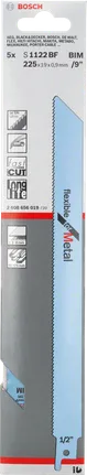 Bosch S 1122 BF reciprocating saw blade for metal.