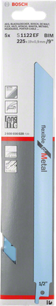 Reciprocating saw blade S 1122 EF Bosch S 1122 EF 9″ reciprocating saw blade.