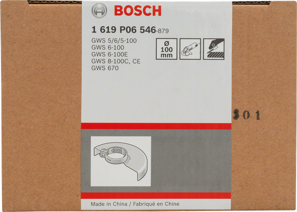 Protective guard without cover for grinding Bosch 100mm protective guard without cover.