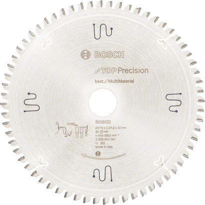 Bosch Top Precision Best for Multi Material 216mm circular saw blade.