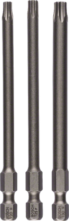 3-piece screwdriver bit set, Extra Hard Bosch 3-piece extra hard screwdriver bit set T20 T25 T30.