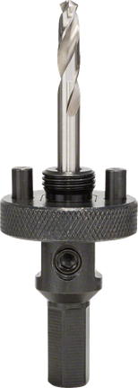 Bosch hexagon socket adapter for 32-210 mm hole saws.
