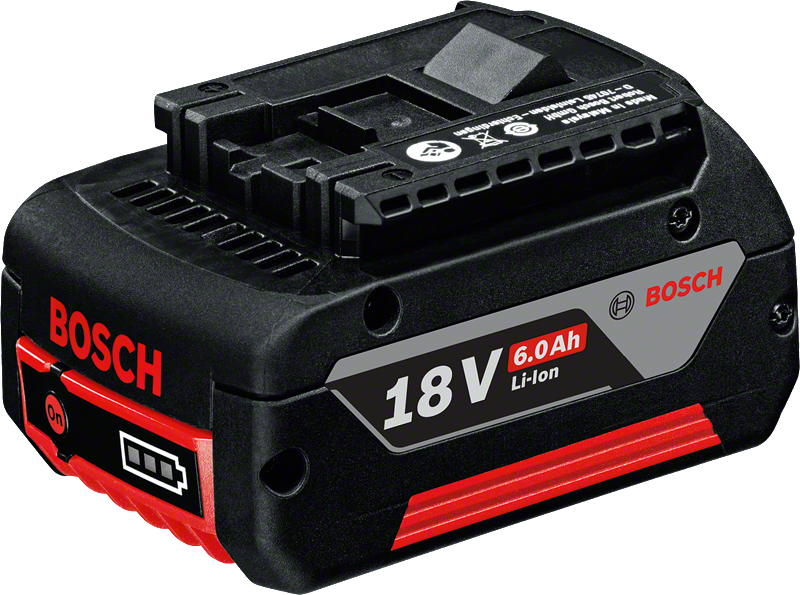 Bosch 18V 6.0Ah Li-Ion battery pack.