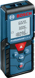 Bosch GLM 40 laser measure with digital display.