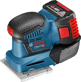 Bosch GSS 18V-10 cordless orbital sander.