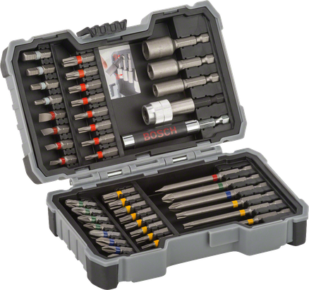 Bosch 43-piece power tool bit set.