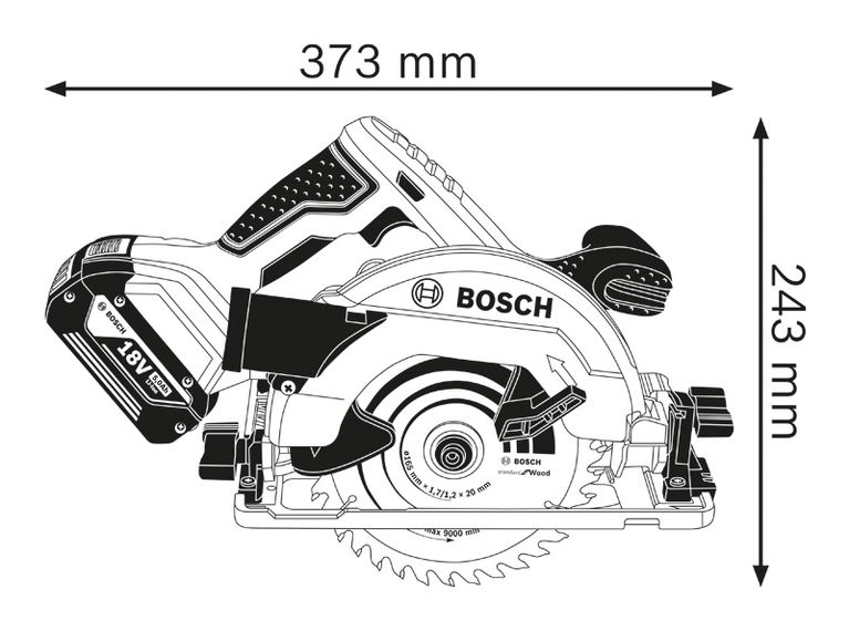 Side profile dimensions.