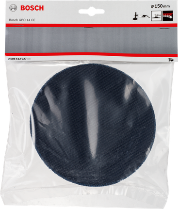 Bosch 150 mm M14 backing pad.