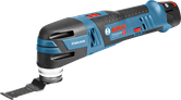 Bosch GOP 12V-28 cordless multi-tool with Starlock blade.
