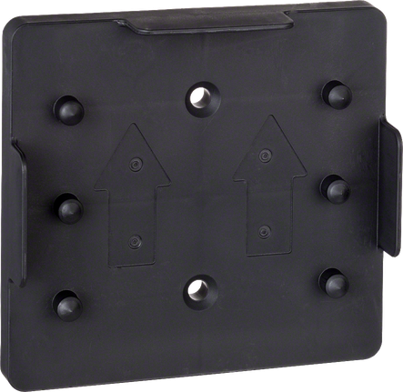 Bosch hole punch accessory with alignment arrows.