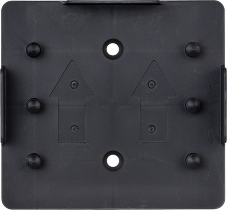 Bosch wall mount plate for laser level alignment.