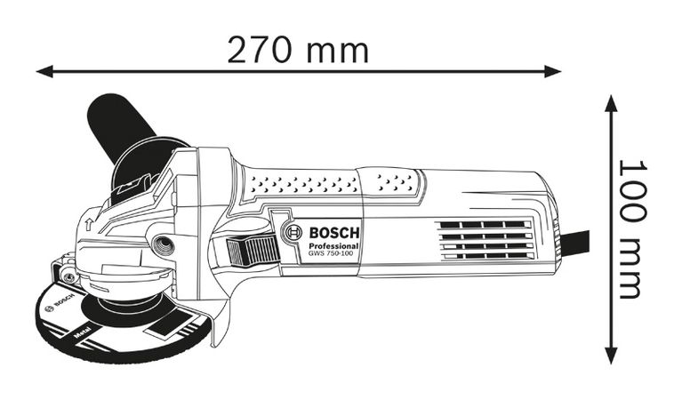 GWS 750 (100 mm)