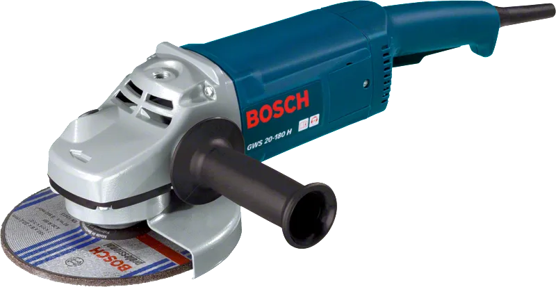Bosch GWS 20-180 H angle grinder with 180mm disc.