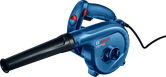 Bosch GBL 800 E blower with dust extraction feature.