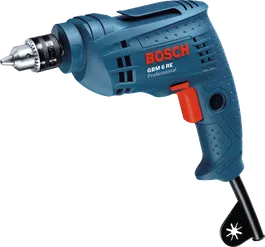 Bosch GBM 6 RE drill, compact 350W design.