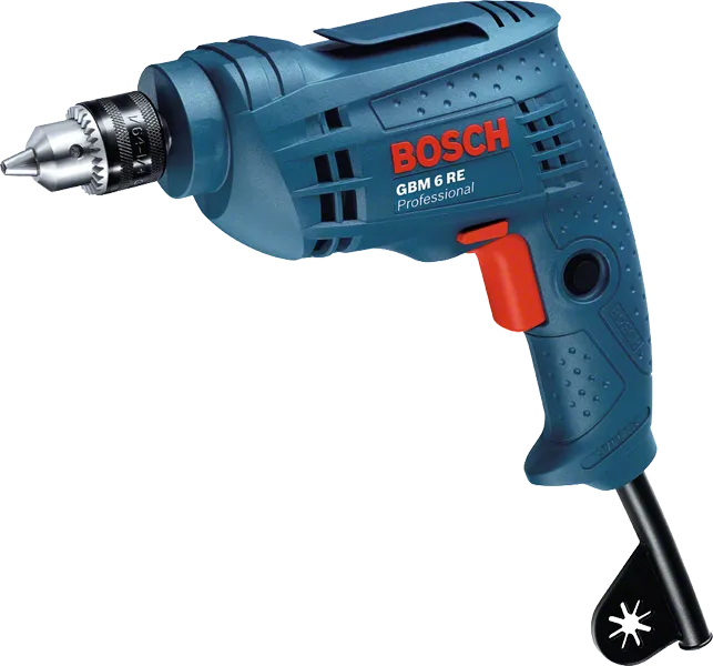 Bosch GBM 6 RE drill, compact 350W design.