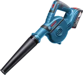 Bosch GBL 18V-120 cordless blower, 18V battery.