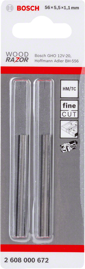 Bosch 56 mm planer knife tungsten carbide.