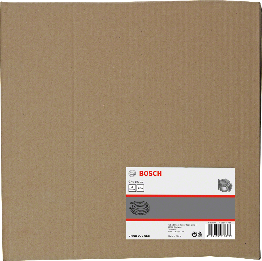 Bosch regular dust extractor hose 3/8″.