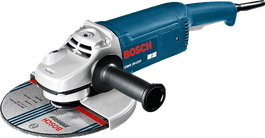 Blue Bosch angle grinder.