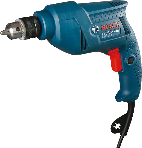 Bosch GBM 350 drill with 350W input for wood or steel.