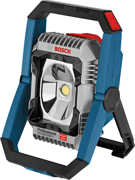 Bosch GLI 18V-2200 C cordless jobsite light, 2200 lumens.