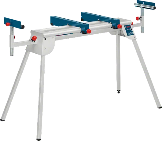 GTA 2600 Bosch portable miter saw stand with adjustable supports.
