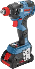 Bosch GDX 18V-200 C cordless impact driver with ProCORE18V battery.