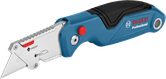 Bosch folding utility knife with ergonomic grip.