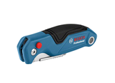 Bosch folding utility knife with ergonomic grip.