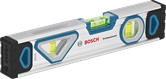 Bosch 25cm spirit level with measurement vials.