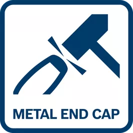 Robust tool thanks to impact cap allowing fastening, chiselling and loosening