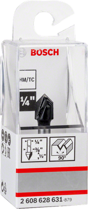Bosch V-Nutfräser D1 12,7 mm 6 mm 90° L 12,7 mm G 45 mm Bosch V-Nutfräser D1 12,7 mm 6 mm 90° L 12,7 mm G 45 mm