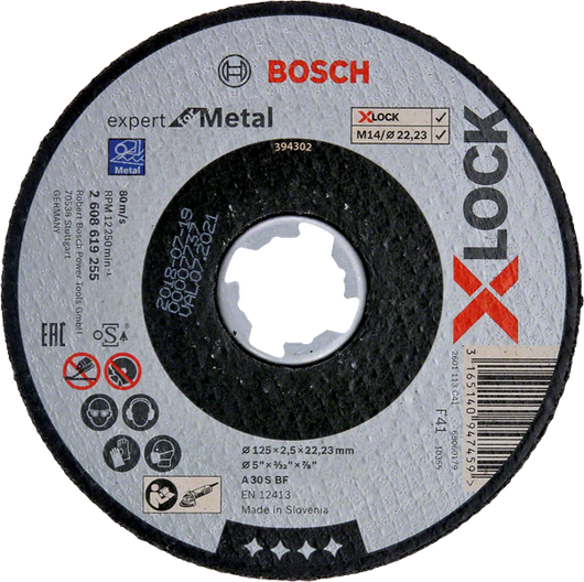 GWX with Angle X-LOCK Bosch | Grinder 14-125 Professional