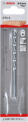 Bosch CYL-1 6 mm masonry drill bit