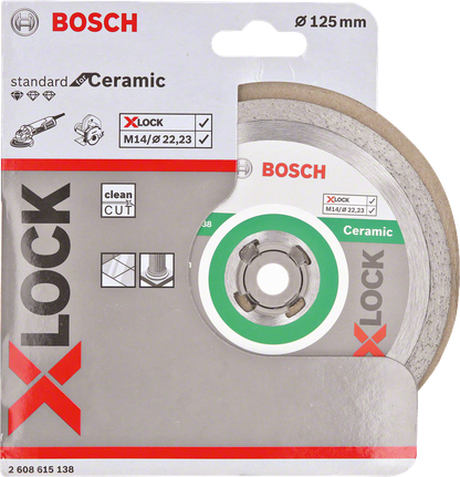 Bosch X-LOCK ceramic cutting disc for 125mm grinders.