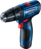 Bosch GSB 120-LI cordless drill driver, ergonomic grip.