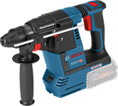 Bosch GBH 18V-26 rotary hammer with side handle.